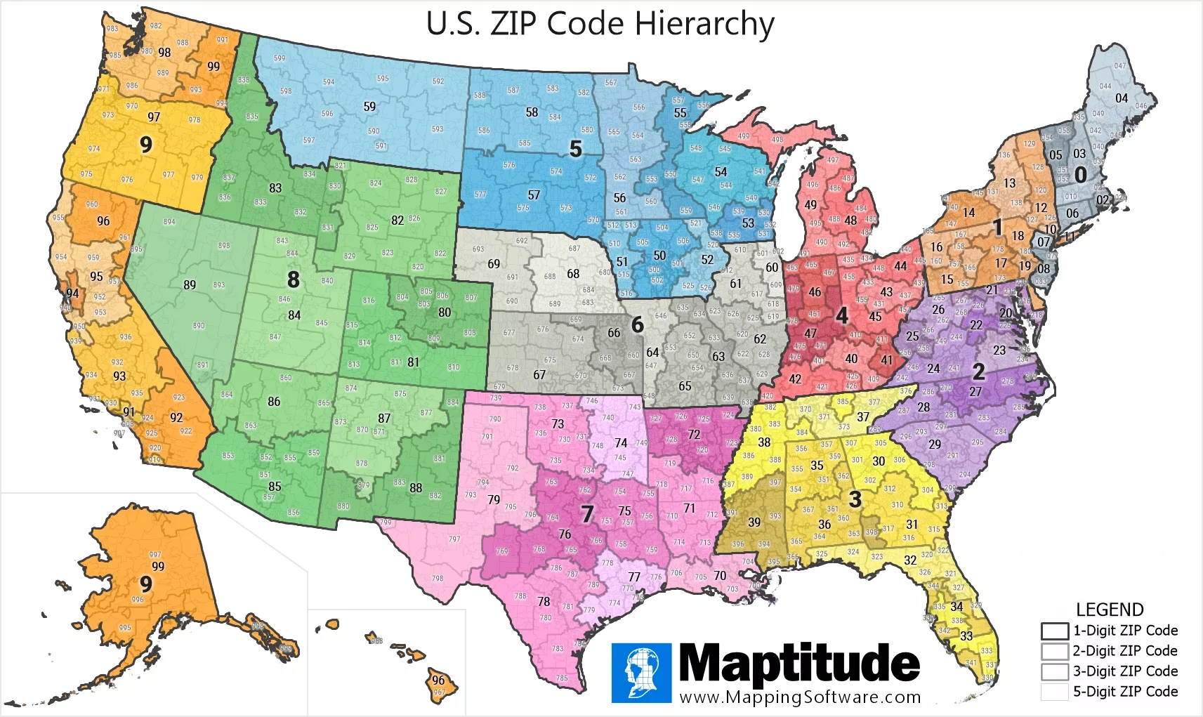 Zipcode - Hệ thống mã bưu chính độc đáo của Mỹ