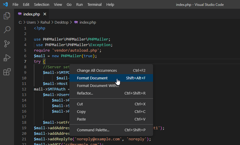 Format source code và bắt lỗi